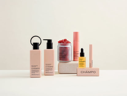 The complete Chāmpo hair system