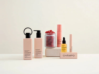 The complete Chāmpo hair system