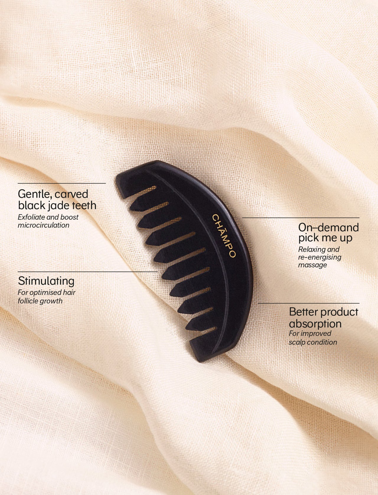 Gua sha scalp comb